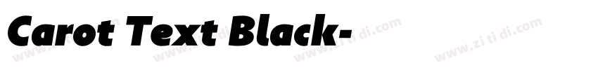 Carot Text Black字体转换 Carot Text Black字体转换